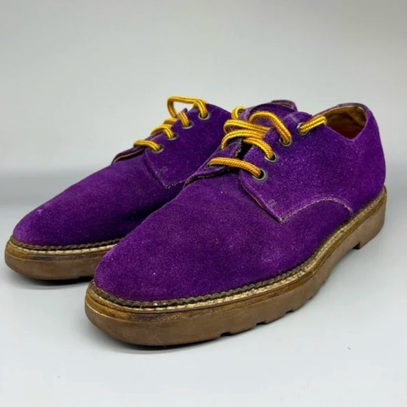 SOLD - DEPOP Vintage ROOTS Suede Derby Shoes Men’s US 8D - Picture 1 of 8